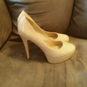 Cream platform Shoes